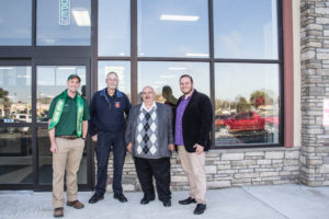 Store Manager John Horne along with Chef Bill Vack and Property Owners Marvin and John 
