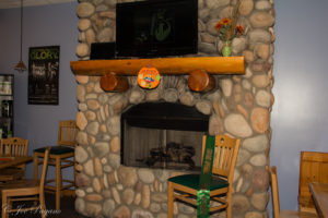 Fire place setting at the Nutrition Hub in Flat Rock